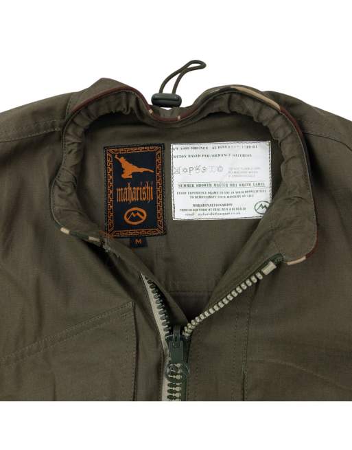 Vintage 1999 Maharishi asymmetric zip up gilet size m in green | ASOS