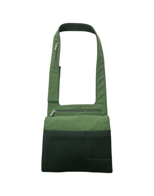 Vintage 1999 Miu Miu mesh cross body bag in green