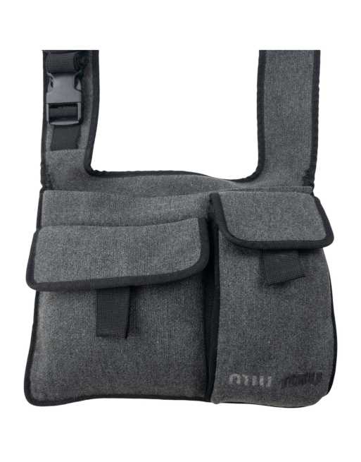 Vintage 1999 Miu Miu Wool Crossbody Bag