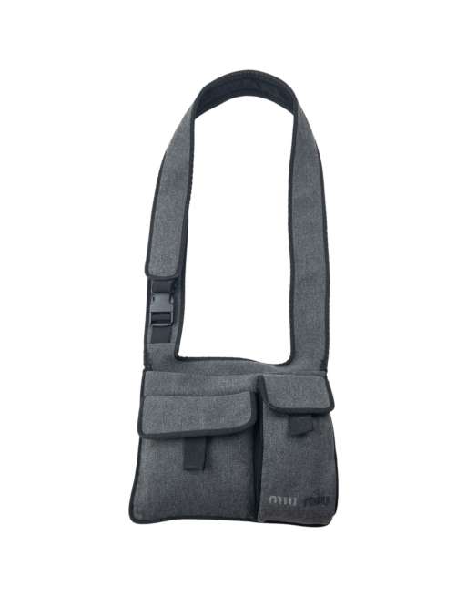 Vintage 1999 Miu Miu Wool Crossbody Bag, 3 of 4