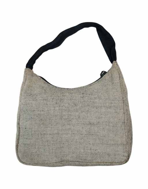 Vintage 1999 Prada canvas shoulder bag in gre, 2 of 4