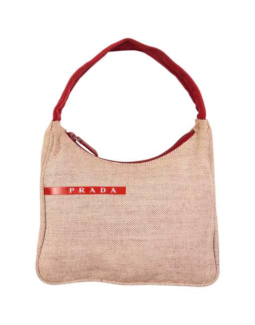 Vintage 1999 Prada Sport shoulder bag in red