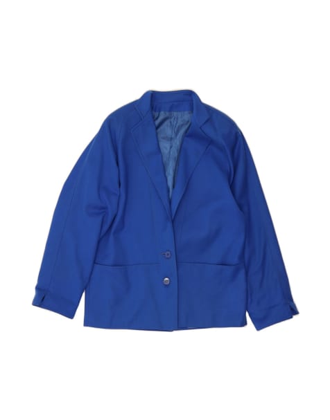 Vintage 2 Button Blazer Jacket EU 44 XL In Blue Wool - view 1