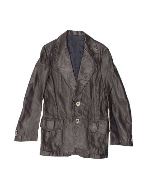 Vintage 2 Button Blazer Jacket It 44 Medium In Black - view 1