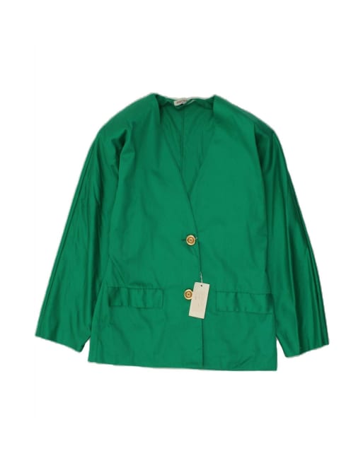 Vintage 2 Button Blazer Jacket It 46 Large In Green