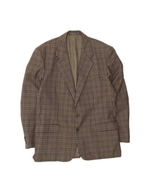 Vintage 2 Button Blazer Jacket It 50 Large In Multicoloured Check