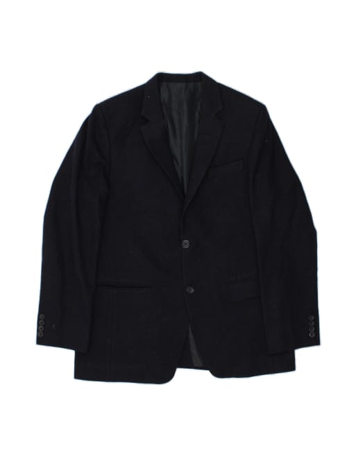 Vintage 2 Button Blazer Jacket UK 38 Medium In Blue