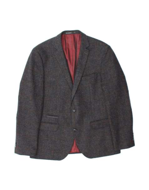 Vintage 2 Button Blazer Jacket UK 38 Medium In Grey Check - view 1