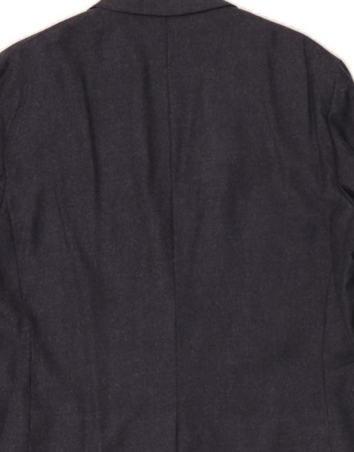 Vintage 2 Button Blazer Jacket UK 40 Large In Blue Wool, 4 of 4