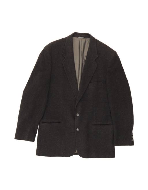 Vintage 2 Button Blazer Jacket UK 40 Large In Grey