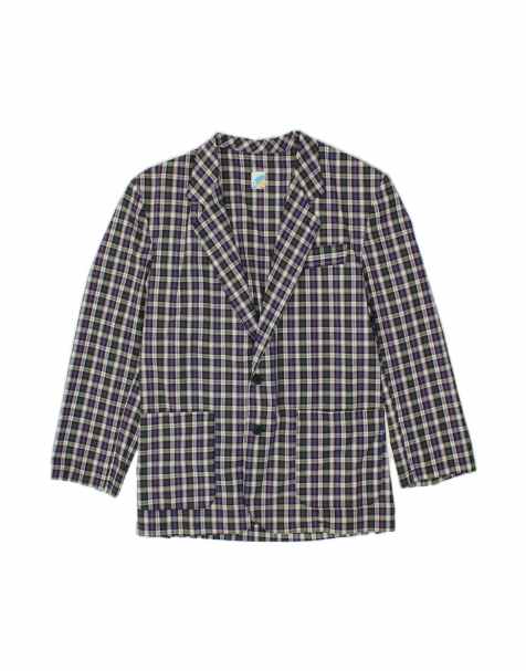 Vintage 2 Button Blazer Jacket UK 40 Large In Multicoloured Check - view 1