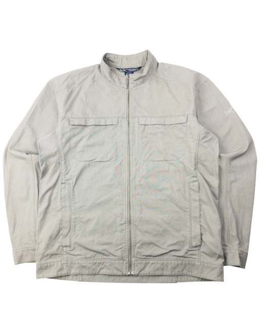 Vintage 2000s Arcteryx Crosswire Canvas Zip Up Jacket Size XL in Grey