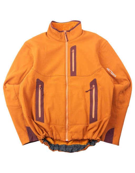 Vintage 2000s Arcteryx Hyllus Fleece Lined Jacket Size S in Orange