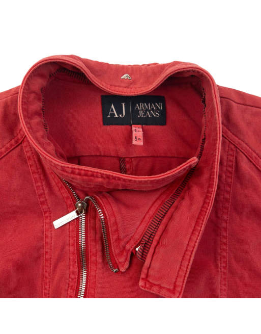 Vintage 2000s Armani Jeans Asymmetric Zip Up Jacket Size M, 4 of 4