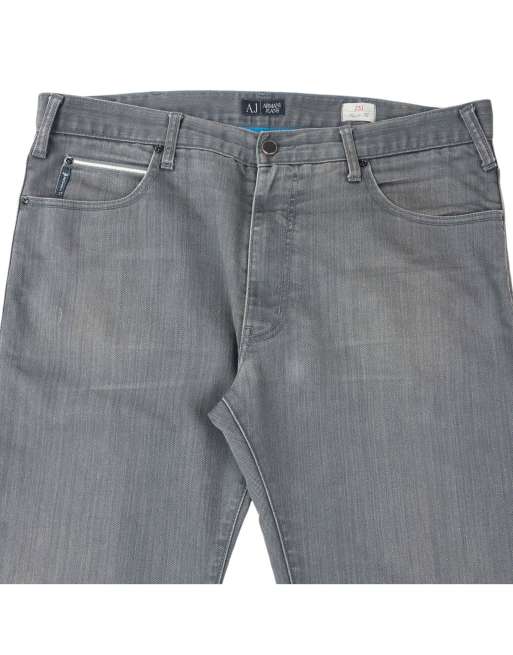 Vintage 2000s Armani Jeans Comfort Denim Jeans Size W38 in Grey | ASOS