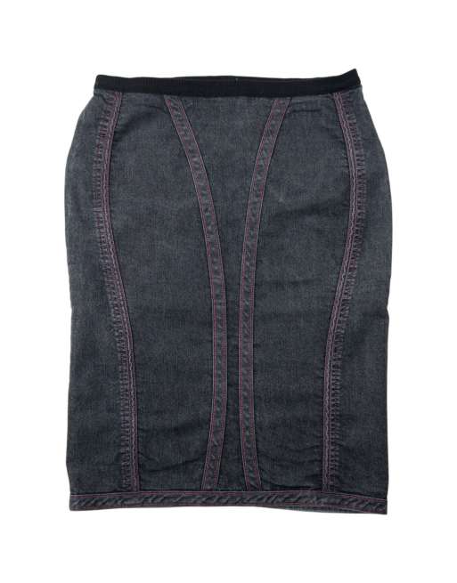 Vintage 2000s Armani Jeans Denim Skirt Size W32