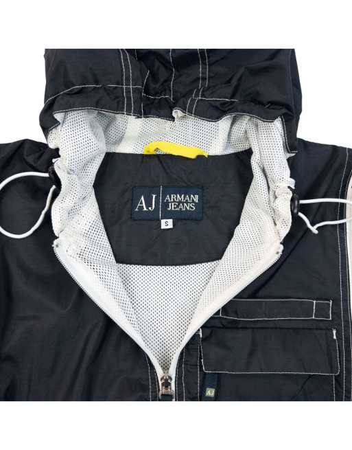 Vintage 2000s Armani Jeans Full Zip Convertible Jacket Size S, 5 of 7