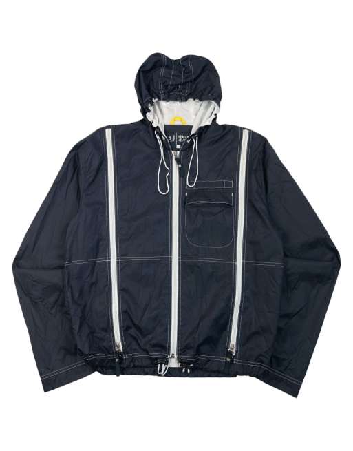 Vintage 2000s Armani Jeans Full Zip Ventilated Jacket Size S, 3 of 7