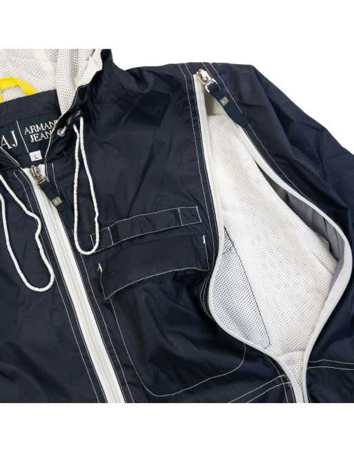 Vintage 2000s Armani Jeans Full Zip Ventilated Jacket Size S, 6 of 7