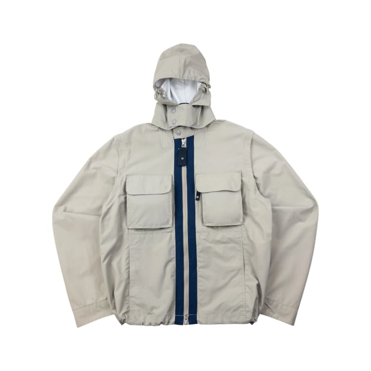 Vintage 2000s Armani Jeans zip off sleeve jacket size m in grey | ASOS