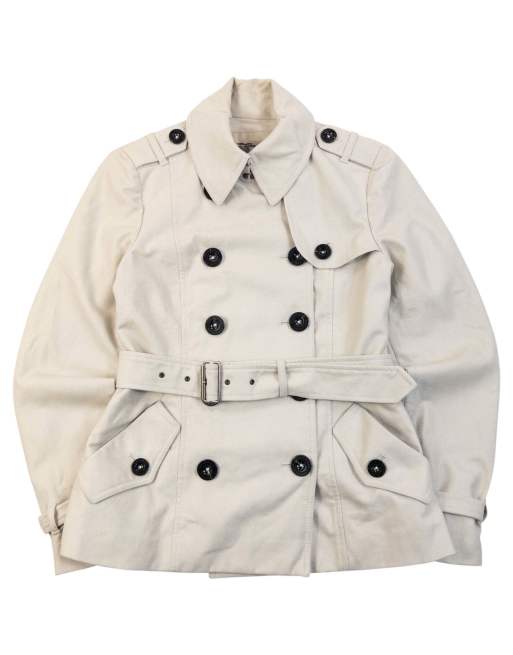 Vintage 2000s Burberry Belt Waist Jacket Size S, 1 of 6