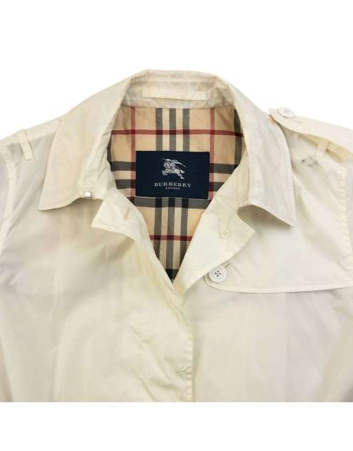 Vintage 2000s Burberry Belt Waist Trench Jacket Size M, 3 of 4