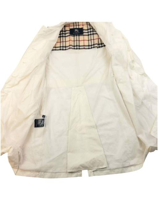 Vintage 2000s Burberry Belt Waist Trench Jacket Size M, 4 of 4