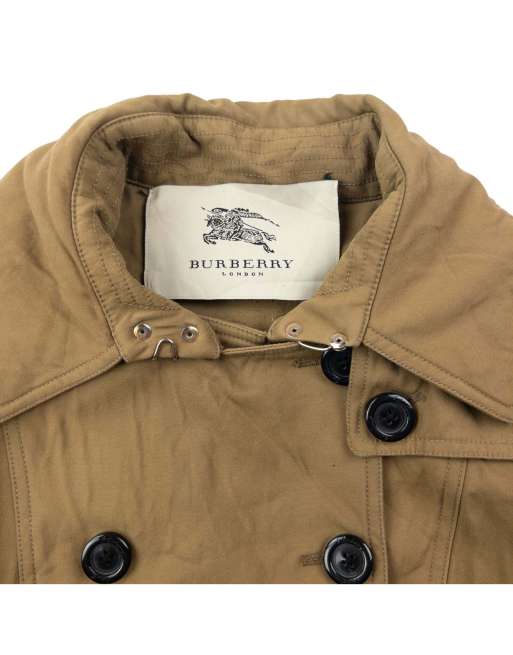 Vintage 2000s Burberry Belt Waist Trench Jacket Size S, 3 of 4