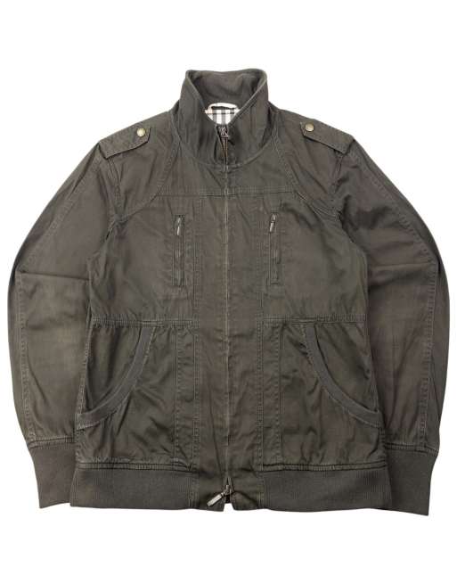 Vintage 2000s Burberry Black Label Military Jacket Size S