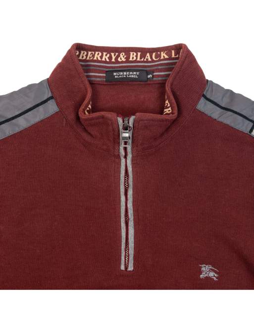 Vintage 2000s Burberry Black Label Q Zip Sweatshirt Size S, 3 of 6