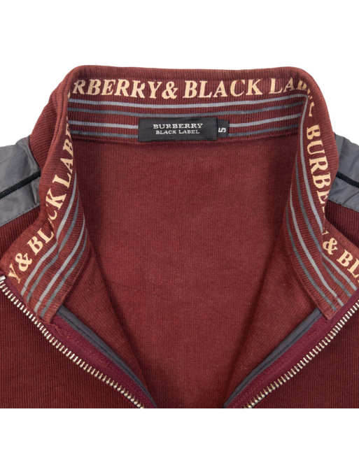 Vintage 2000s Burberry Black Label Q Zip Sweatshirt Size S, 4 of 6