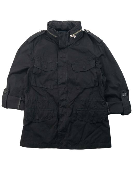 Vintage 2000s Burberry Black Label Roll-Up Sleeve Jacket Size M, 2 of 4