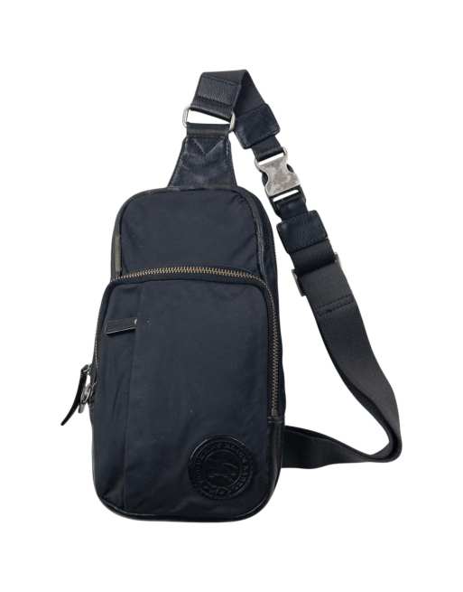 Vintage 2000s Burberry Black Label Sling Bag in Black