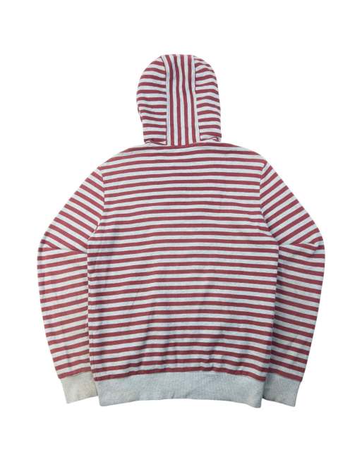 Vintage 2000s Burberry Black Label Striped Zip Up Hoodie Size M, 2 of 4