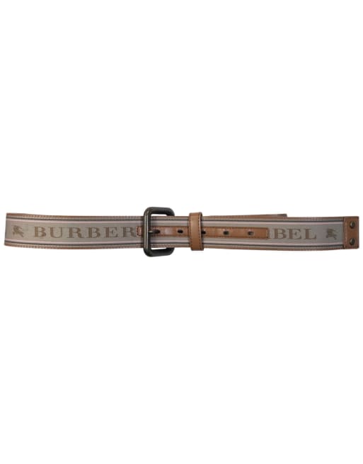 Vintage 2000s Burberry Blue Label Leather Belt Size L, 2 of 7