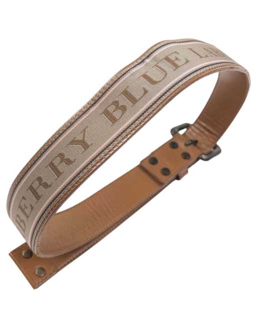 Vintage 2000s Burberry Blue Label Leather Belt Size L, 5 of 7