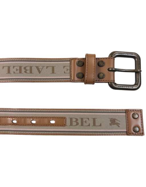 Vintage 2000s Burberry Blue Label Leather Belt Size L, 6 of 7