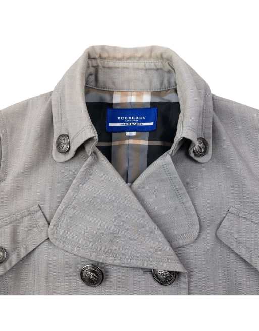 Vintage 2000s Burberry Blue Label Nova Check Lined Trench Jacket