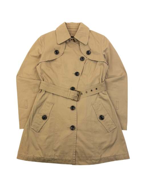 Vintage 2000s Burberry Blue Label Nova Check Lined Trench Jacket Size S, 1 of 4