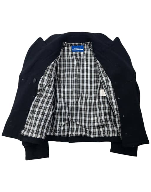 Vintage 2000s Burberry Blue Label Nova Check Lined Wool Jacket