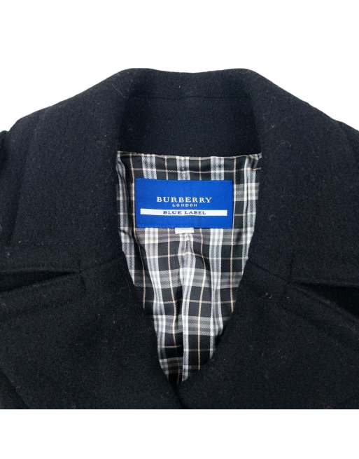 Vintage 2000s Burberry Blue Label Nova Check Lined Wool Jacket