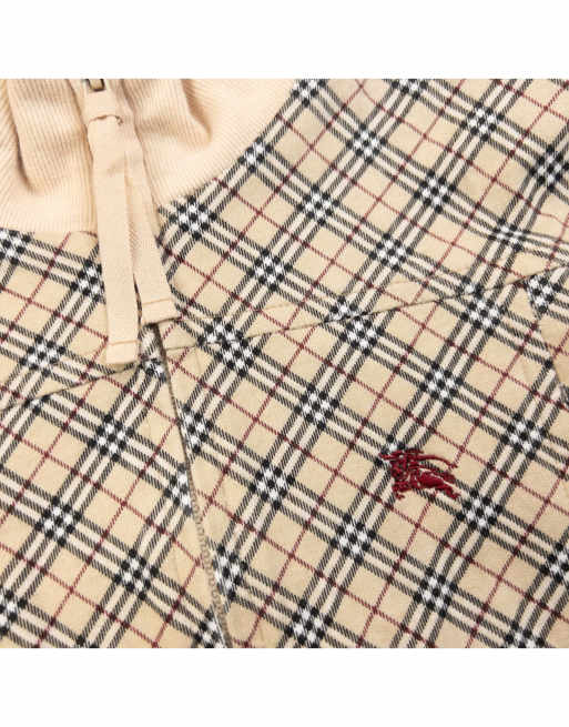 Vintage 2000s Burberry Blue Label Nova Check Zip Up Sweatshirt