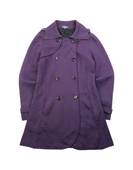 Vintage 2000s Burberry Blue Label Wool Longline Jacket Size S