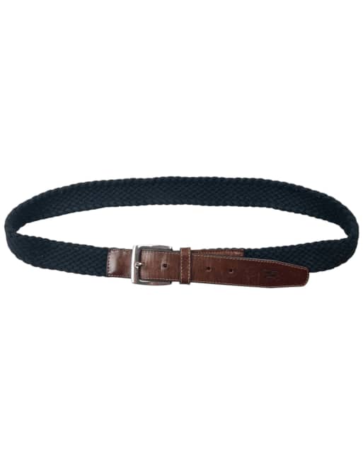 Vintage 2000s Burberry Braided Leather Belt Size L