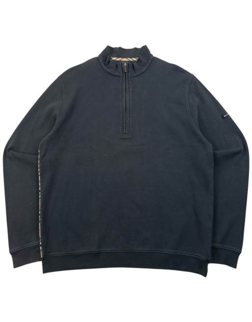 Vintage 2000s Burberry Golf Q Zip Sweatshirt Size S