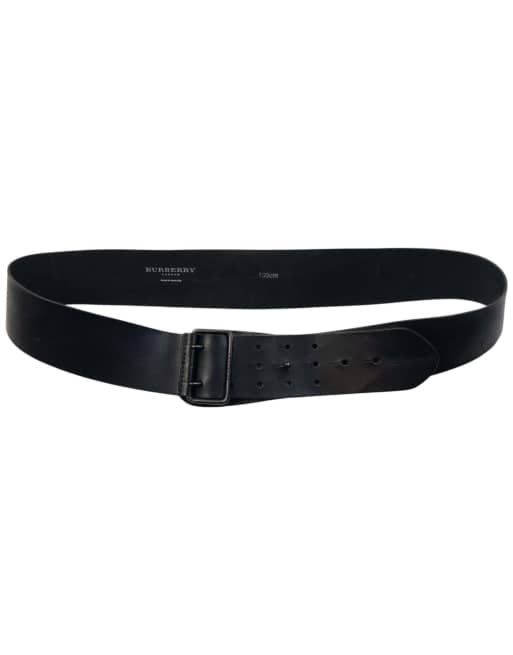 Vintage 2000s Burberry Leather Belt Size XL