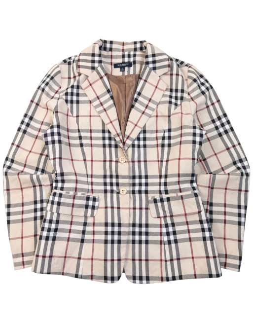 Vintage 2000s Burberry Nova Check Blazer Jacket Size S, 1 of 7