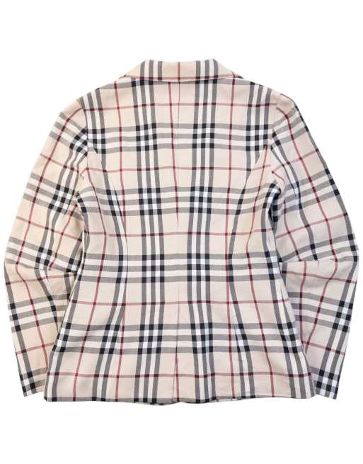 Vintage 2000s Burberry Nova Check Blazer Jacket Size S, 2 of 7