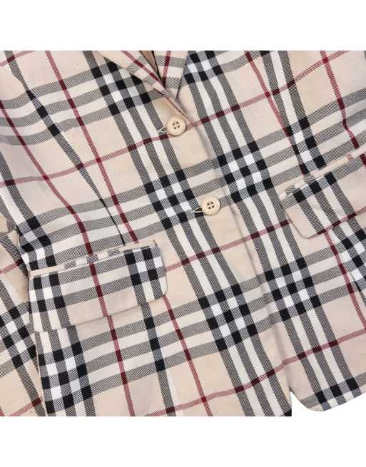Vintage 2000s Burberry Nova Check Blazer Jacket Size S, 6 of 7
