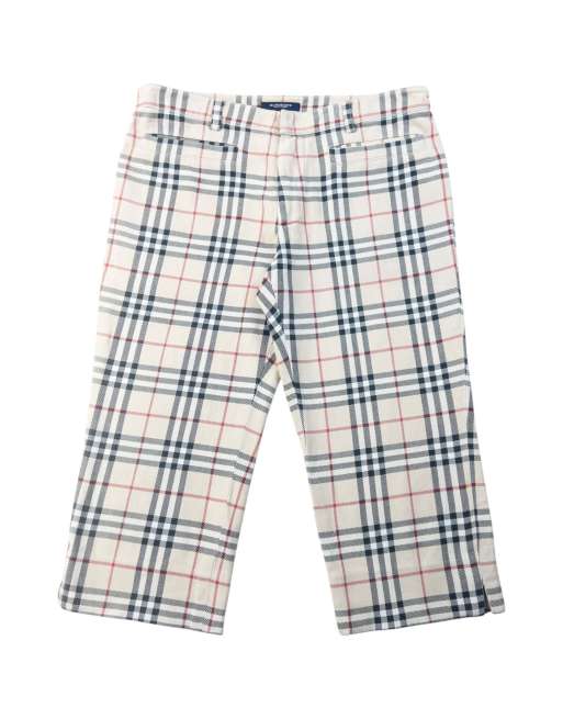 Vintage 2000s Burberry Nova Check Capri Trousers Size W30